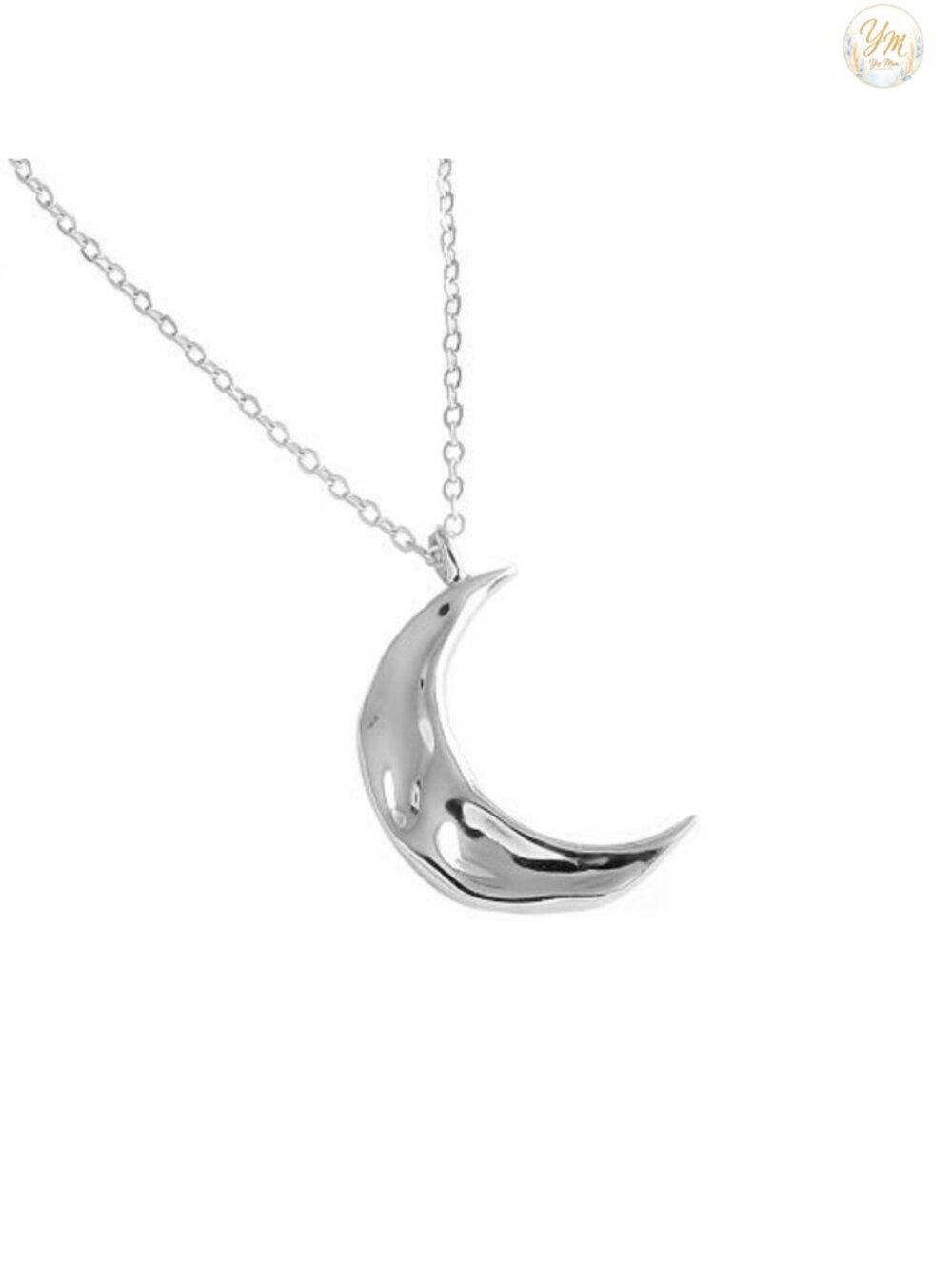 Sterling Silver Crescent Moon Phase Choker Necklace Adjustable Boho Handmade